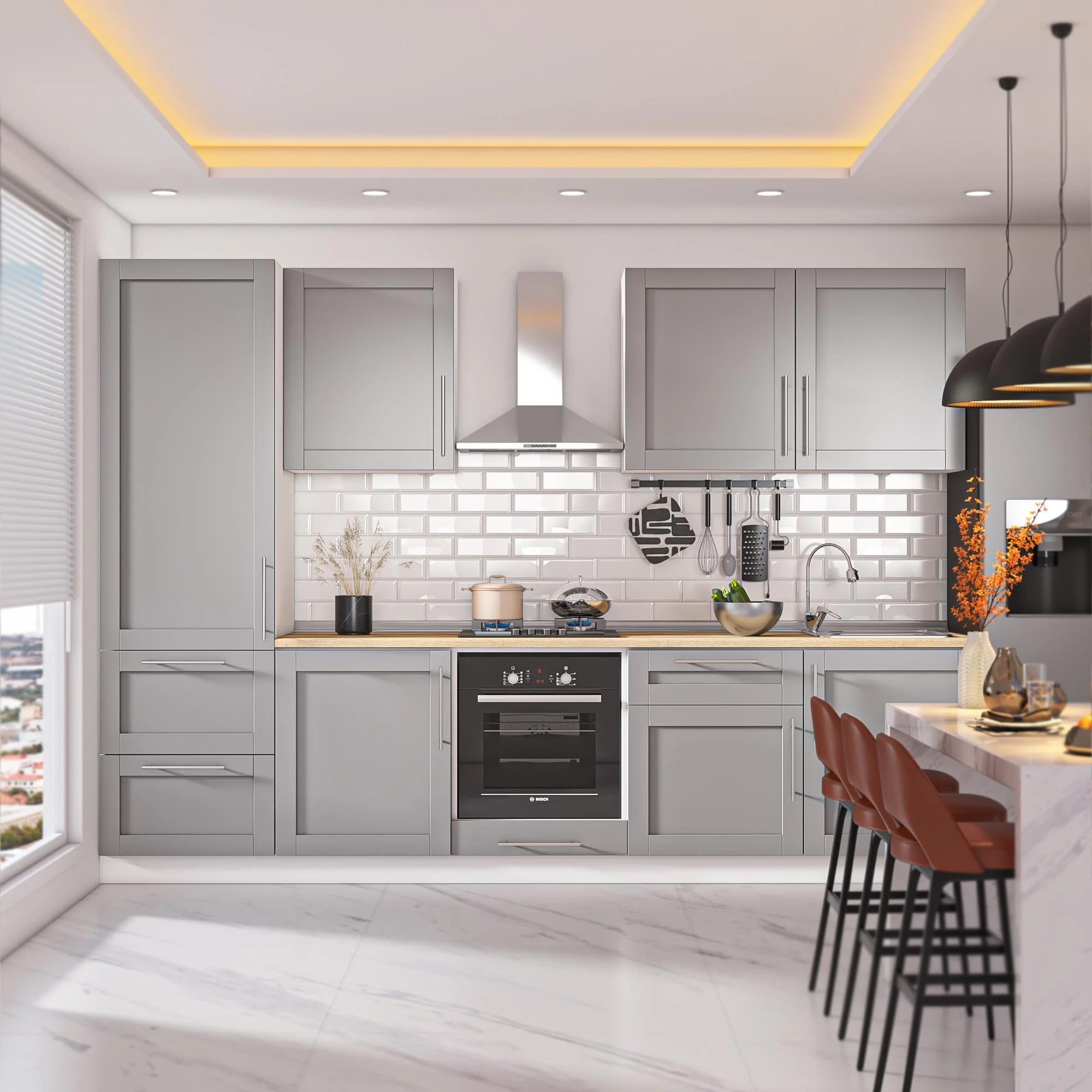 Özel tasarım mutfak dolabı