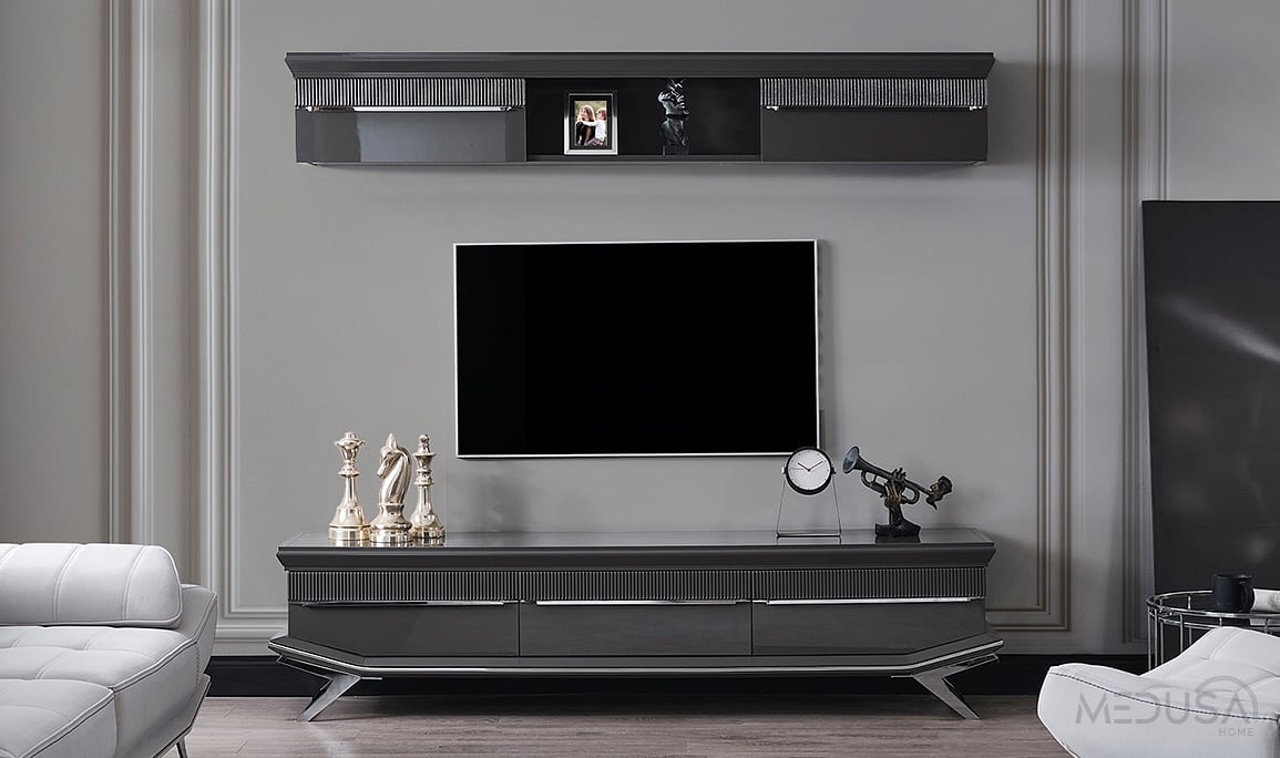 Geniş TV ünitesi modeli